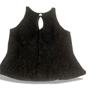 Victoria Pappas | Silk Beaded Sleevelss Top Sz M/L